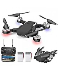 0BEST Drone avec Camera 1080P, 4K Pixels, Quadrotor de Vol Portable de 20-24 Minutes, équipé de 5 Millions de Pixels HD, Rotatif à 360 °, FPV Distant, Photos au Geste,pour Enfants et Adultes