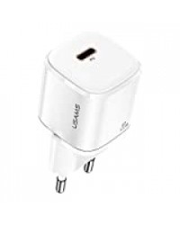 20W Chargeur USB C,Super SI Mini Chargeur Power Delivery PD 3.0 Charge Rapide Compatible avec iPhone 12 Mini Pro Max Se 2020 11 Pro Max XR X 8 iPad Pro Galaxy S10 S9 S8 Note 9 iPad Pro (Blanc)