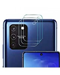 [3 Pièces] Verre Trempé Caméra Arrière Protecteur pour Samsung Galaxy S10 Lite, Protection écran d'objectif Arrière (2.5D HD Ultra Transparent) Dureté 9H Glass, Anti Rayure Antichoc, sans Bulles d'air