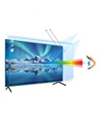 49-50 Pouces VizoBlueX Anti Lumière Bleue TV Protecteur d'écran et Panneau de Protection Contre Les dommages - Bloque la lumière UV et Bleue de 380 à 480 nm. Convient aux écrans LCD, HDTV, Moniteurs