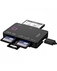 7 en 1 Lecteur de Carte USB 3.0 Compatible avec Une Grande majorités des Cartes mémoires Supporte SD, SDHC, SDXC, MS, Micro SD, Micro SDXC, Micro SDHC, CF I, T-Flash etc.