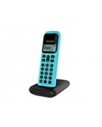 Alcatel D285 solo Noir Et Turquoise. Téléphone sans Fil Dect, Mains Libres, écran Confort