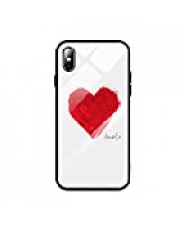 Alsoar Coque Compatible avec Samsung Galaxy A70 Mode 3D Motif Marbre Housse Arrière en 9H Verre Trempé Rigide Protection Silicone Bord TPU Souple Bumper Anti Rayures Etui (Grand Amour)