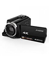 Andoer HDV-534K Mini DV 4K 48 MP WiFi Caméra vidéo numérique 1080P Full HD Novatek 96660 Puce 3 pouces Capacité écran tactile IR Infrarouge Night Sight Support 16X Zoom (manuel en français)