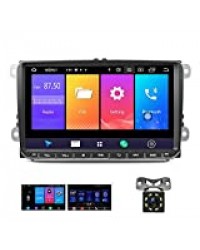 Android 9.0 Autoradio GPS pour VW CAMECHO Écran Tactile 9 Pouces Support SIM Miroir Lien Bluetooth FM AM RDS Radio pour VW Passat Golf Jetta T5 EOS Polo Siège Touran Sharan