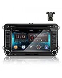 Android 9.0 Autoradio Lecteur DVD GPS pour VW CAMECHO Écran Tactile de 7 Pouces Bluetooth avec caméra arrière WiFi Recopie de l'écran Radio FM pour Volkswagen Passat Golf Polo Seat Skoda