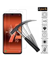 ANEWSIR [2 Pack] Verre Trempé pour Samsung Galaxy A70, Film Protection écran en Verre trempé[Easy-Install] [sans Bulles d'air] [Dureté 9H][Garantie de Remplacement à Durée de Vie]