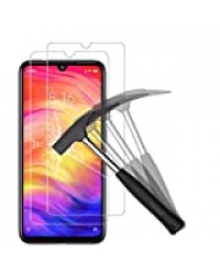 ANEWSIR Verre Trempé pour Xiaomi Redmi Note 7/Redmi Note 7 Pro, Protection D'écran Redmi Note 7/Redmi Note 7 Pro, Film Protection 9H Dureté, Installation Facile, sans Bulles, Anti Rayures -[2 Pièces]