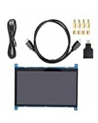 Annjom Module LCD 7 Pouces Moniteur écran Tactile capacitif multipoint met en évidence TNT pour Raspberry Pi pour miniPC