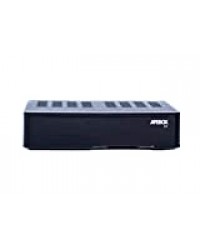 APEBOX S2 - Receptor satélite Multistream H.265 FULL HD (1080p, 1x DVB-S2, 2x USB 2.0, HDMI, LAN, Lector de tarjetas CA, LED Display, IR, SPDIF óptico, Cable AV, RS232,YouTube, DLNA y RCU excepcional)