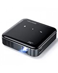 APEMAN Mini Projecteur DLP Portable HD Batterie Intégrée Rechargeable HDMI Entrée Double Haut-Parleurs Stéréo LED Durée de Vie jusqu'à 45000 Heures