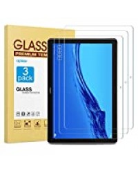 apiker Lot de 3 Verre Trempé Compatible pour Huawei MediaPad T5 10 10.1 Pouce 2018, Durabilité Exceptionnelle, Protection écran pour Huawei MediaPad T5 10 10.1 Pouce 2018