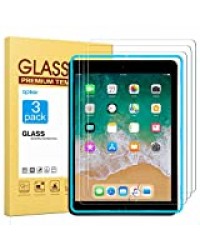 apiker Lot de 3 Verre Trempé Compatible pour iPad 9,7 Pouces (modèle 2018 et 2017 6ème/5ème Génération), iPad Air 2 et iPad Air, Protection écran pour iPad 9,7 Pouces, iPad Air 2 et iPad Air