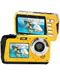 Appareil Photo Etanche Appareil Photo Etanche Numérique 2.7K Full HD 48.0 MP avec Double écran pour Camera Etanche Selfie pour la Natation