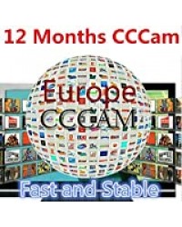 ARBUYSHOP 12 Mois en Europe Cccam Stable Cline Server pour 1 an décodeur satellite Récepteur Espagne Sky UK Allemagne France Italie Iks Cccam