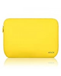 Arvok 15 15.6 Pouces Housse Ordinateur Portable Pochette en Néoprène Protection Sacoche pour PC Chromebook Ultrabook Netbook Tablette (Jaune)