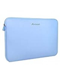 Aucase 11-15,6 Pouces Housse Ordinateur Portable en Protecteur Cover Néoprène Pochette Sacoche, pour Acer, Lenovo, Dell, HP, ASUS, Alienware, Medion, Macbook, Microsoft (13,3 Pouces, Bleu Clair)