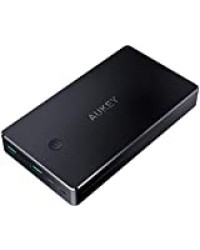 AUKEY Batterie Externe 20000mAh, Power Bank avec 2 entrées, Chargeur Externe pour iPhone 11 / XS / X / 8 / Plus / 7 / 6s, Samsung S10 + / S10 / S9 / S8, iPad, Tablette etc.