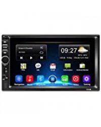 Autoradio 2 Din Android 8.1 de Navigation GPS de Voiture stéréo avec Bluetooth - 7 Pouces 1080P Écran Tactile Quad Core 2G + 32GB Radio multimédia, WiFi, AUX/TF/USB, Lien Miroir, Radio FM et Plus