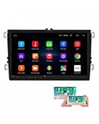 Autoradio Android pour VW GPS CAMECHO 9 Pouces Écran Tactile Capacitif Bluetooth Lecteur Stéréo De Voiture WiFi Récepteur Radio FM Double USB pour Golf Polo Touran Tiguan Seat Altea