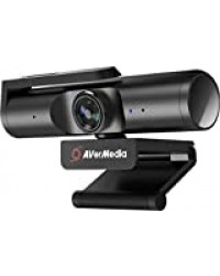 AVerMedia Live Streamer CAM 513 Webcam ultra grand angle 4K avec cache caméra, microphone intégré, Plug and Play pour jeux, streaming, appels vidéo – PW513