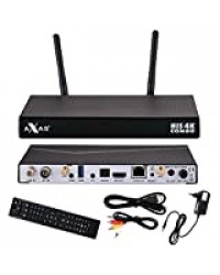 Axas His 4K Combo 1x DVB-S2 / 1x DVB-C/T2 4K UHD H.265 HEVC E2 Linux Récepteur Sat