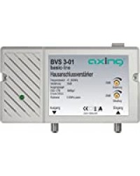 Axing BVS 3-01 Amplificateur domestique 30 dB pour câble TV ou TNT (47-862 MHz, canal retour passif 5-30 MHz)