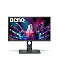 BenQ PD3200U écran 32 Pouces pour les Designers, 4K UHD 3840x2160, IPS, 100% Rec.709, sRGB, Modes CAO / FAO, Animation, Darkroom , KVM, Télécommande raccourcis, DualView, Low Blue Light, FlickerFree