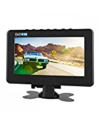 Bewinner Télévision numérique pour Voiture, 7 Pouces / 9 Pouces / 10 Pouces Moniteur Grand écran, DVB-T2 1080p HD syntoniseur TV numérique pour Voiture - AV, Carte TF, USB, Prise pour Casque(9in)