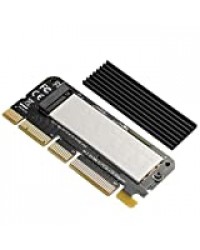 BEYIMEI Carte PCI Express 3.0 x16 à PCIe NVMe et SSD AHCI avec dissipateur de Chaleur, Format approprié M.2 (NGFF) avec clé M au Format 2230/2242/2260/2280