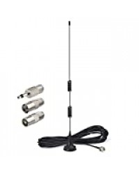 Bingfu Antenne FM Base Magnétique Antenne Radio FM Compatible avec Denon Pioneer Onkyo Yamaha Récepteur Stéréo Intérieur Bluetooth Radio FM Numérique Récepteur Home Cinéma Vedio AV