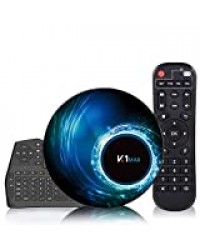 Boîtier TV Maxsooner Android 10.0 [4G + 32G] avec Mini-Clavier sans Fil, boîtier Android RK3318 64 Bits avec processeur à Puce quadricœur, Double Wi-FI 5G / 2.4G, décodeur, boîtier TV Intelligent