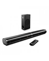 Bomaker Barre de Son, 2.1 Canaux avec Subwoofer 190 W Haut-Parleur, BOMAKER Barre de Son TV HDMI, Wireless Bluetooth 5.0 Soundbar, Home Cinéma pour TV, PC, PS4, Portable, Tablette -Tapio III (Noir1)