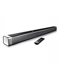 Bomaker Barre de Son sans fil 120dB, Barre de Son pour TV 2.0 Canal Haut-Parleur, Wireless Bluetooth 5.0 Soundbar, Son Surround Home Cinéma - ODINE I