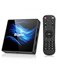 Bqeel Android 10.0 TV Box【4G+64G】, R2 Max Box Android TV RK3318 Quad-Core 64bit Cortex-A53/ Wi-FI 2.4G/5G+ LAN 100M /4K UHD/Boitier Android TV