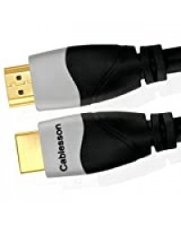 Câble Ivuna 20m (20 mètre(s)) HDMI vers HDMI avec Ethernet (version 1.4a / 2.0) 1080p FULL HD TVs LCD PLASMA et LED, supporte aussi le 3D pour la Xbox One, Xbox 360, PS3/4 de Sony, les boîtes TV HD Canalsat; beIn, Orange TV, Freebox, SFR Box TV et Bb...