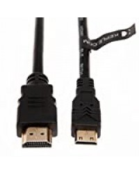 Cable Mini HDMI par Keple | Cordon mini HDMI vers HDMI haute vitesse pour la connexion Compatible avec Archos | Asus |Canon | Leica | Nikon|Panasonic| Polaroid |Sony | Samsung (5m /16FT)