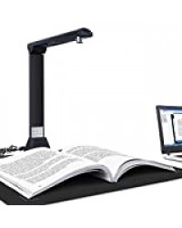 Caméra de Lecture et de Documents Bamboosang X9, Scanner de Documents Haute Définition 21MP, Technologie D'aplatissement Automatique, Scanner A3 Format, OCR Intelligent, SDK et Twain