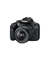 Canon EOS 2000D + EF-S 18-55mm f/3.5-5.6 III Kit d'appareil-photo SLR 24,1 MP CMOS 6000 x 4000 pixels Noir - Appareils photos numériques (24,1 MP, 6000 x 4000 pixels, CMOS, Full HD, Noir)