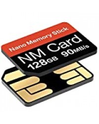 Carte NM 128Go 90Mo/s Nano Carte mémoire Carte SD Nano Carte Compact Flash, Uniquement Compatible avec Les séries Huawei P30/P30pro et Mate20/Mate30/Mate40/Mate40pro, 128Go Carte