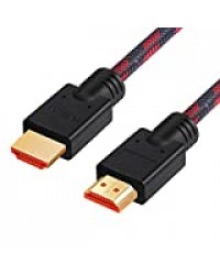 Chliankj Câble HDMI, High Speed avec Ethernet, 3D,1080P et Audio Return,1m 2m 3m 5m 10m 15m 20m 25m (5m)