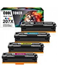 Cool Toner 207X 207A Cartouche de Toner Compatible pour HP 207X 207A W2210X W2210A pour HP Color Laserjet Pro MFP M283fdw M282nw M283fdn Pro M255dw M255nw M283 M282 M255 W2211X W2212X W2213X Toner