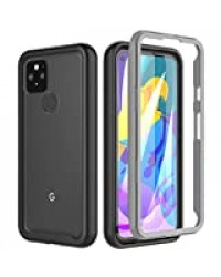 Coque Google Pixel 5, Coque Pixel 5 Antichoc Transparente 360 Degrés Protection complète du Corps Bumper TPU avec Protection écran Integrale Case Etui Housse pour Google Pixel 5 5G (2020)