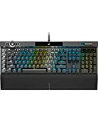 Corsair Clavier Gaming Mécanique K100 RGB, Rétroéclairage LED RGB, Switchs Cherry MX Speed, Noir