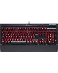 Corsair K68 Red LED Clavier Mécanique Gaming (Cherry MX Red: Lisse et rapide, Rétro-Éclairage Rouge, Étanche et Résistant à la Poussière, AZERTY FR Layout) - Noir