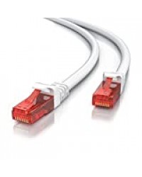 CSL- Câble réseau Cat 6 RJ 45 de 2m - Câble LAN Gigabit Ethernet 1Gbps - Revêtement en PVC - 10/100 /1000 Mbits - Câble de Patch 250Mhz - UTP PIMF - Compatible avec Les Cat.5, Cat.5e, Cat.7