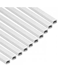 D-Line 1D2516W/10 Goulotte Carrée, Blanc, 10 x 25 mm (L) x 16mm (H) -Sections de 1 (Multipack 10 mètres)