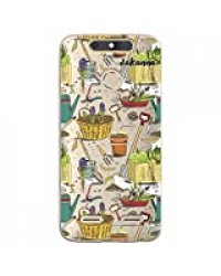 dakanna Coque pour [ZTE Blade V8 Lite] en Silicone Souple, Design [Légumes et Outils de Jardinage] Étui Housse en Gel TPU [Fond Transparent]