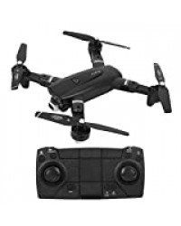 Demeras avec Mini Drone caméra Pliable Haute définition pour Les Loisirs de Plein air Quadcopter(Black 2.4G 720P)