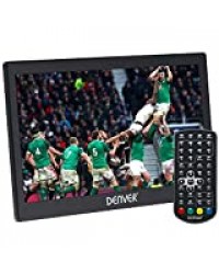 Denver LED 1031 Téléviseur LED Portable avec Digital Tuner TV intégré, DVB-T antenne, télécommande et port USB,Noir, 25,6 cm (10,1)